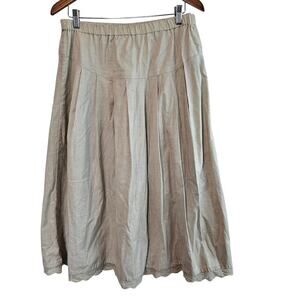 Vintage D.D. Diner Boho Skirt Womens Medium Beige 90s Festival Cottage Prairie